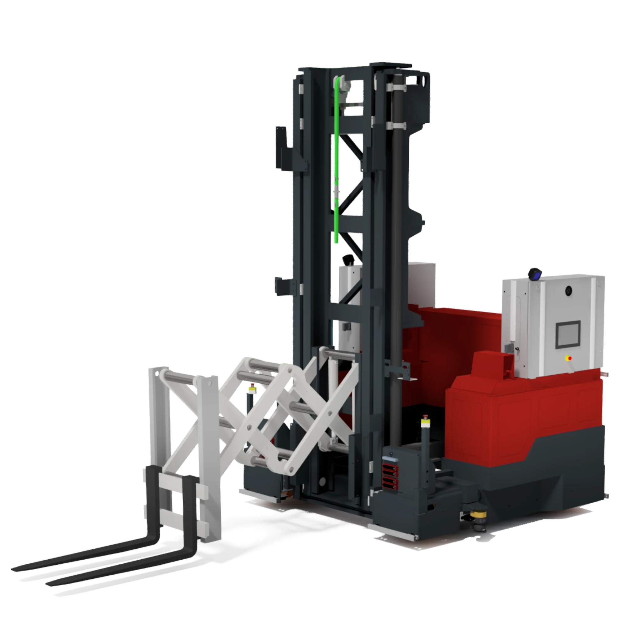 AGV met automatische palletopname
